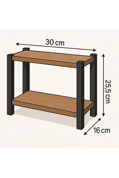 BAMBEDS MOBİLYA Metal Mutfak Tezgah Üstü Organizer 2 Raflı Banyo Mutfak Düzenleyici Beyaz - 3