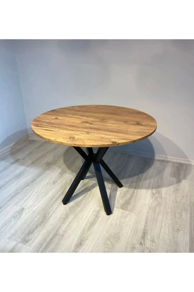 BAMBEDS MOBİLYA Yuvarlak Yemek Masası 70x70 cm A.Çam
