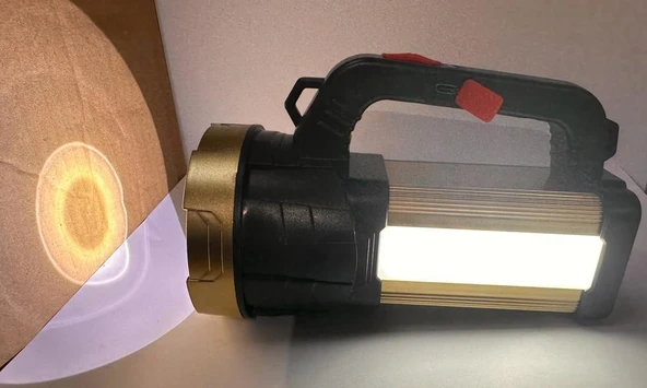 BOLSAT USB ŞARJLI ÇİFT FONKSİYON ŞARJLI 300METRE LEDLİ EL FENERİ - 2
