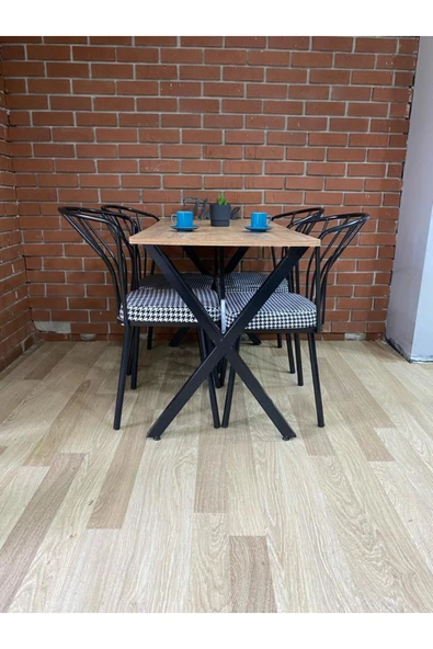 BAMBEDS MOBİLYA Masa Takımı, Yemek Masası, Mutfak Masası, Balkon Masası - 60x120 - 3