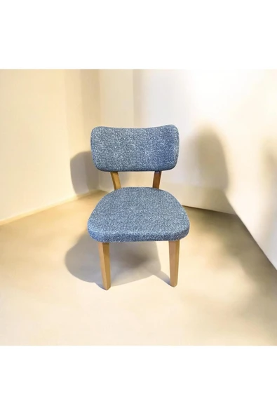 BAMBEDS MOBİLYA Bambeds Mobilya, Wood Bam İskandinav Ahşap Sandalye Gri Mutfak Salon Yemek Odası Sandalyesi