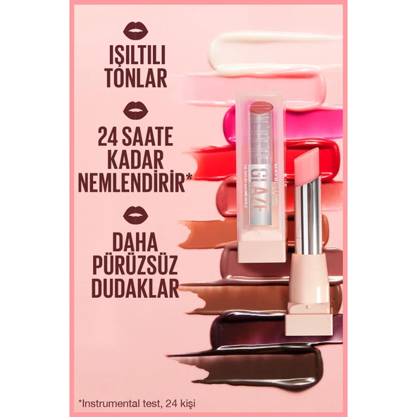 Maybelline New York Lifter Glaze Shea Yağı ve Hyalüronik Asit içeren Renkli Dudak Balmı - 07 Berry Haze - 3