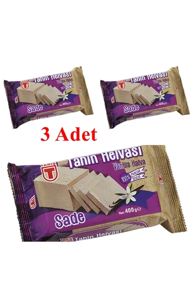 Tarpaz Sade Tahin Helva 400 Gr 3 Adet