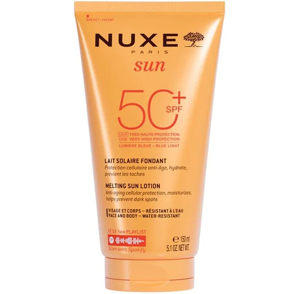 Nuxe Sun Melting Lotion Hig Protection SPF 50+ Güneş Koruyucu 150ml