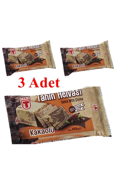 Kakaolu Tahin Helva 400 Gr 3 Adet