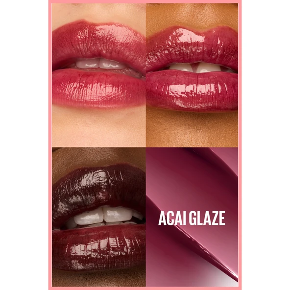 Maybelline New York Lifter Glaze Shea Yağı ve Hyalüronik Asit içeren Renkli Dudak Balmı - 08 Acai Glaze - 2