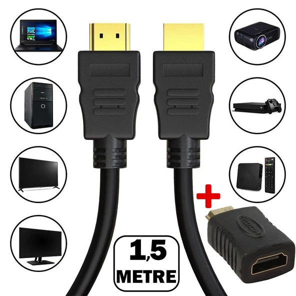 Ventus 1,5 metre HDMI Kablo + HDMI Koruma Aparatı
