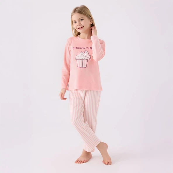 RolyPoly RP3479G Kız Çocuk Garson Boy Kışlık Pijama Takım