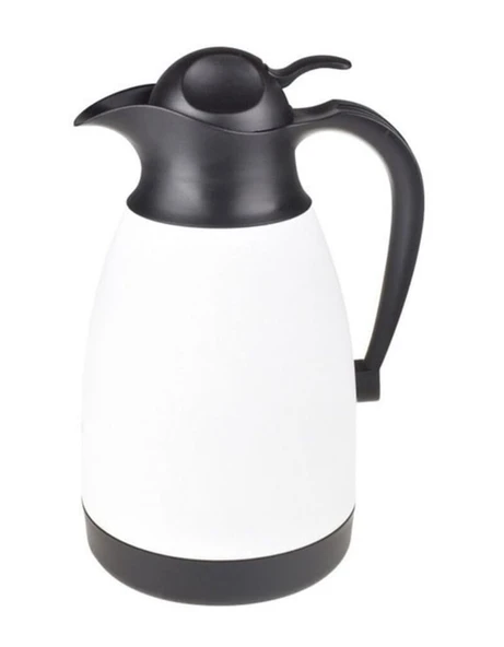 Taşev Aspira Çelik Termos 2 Litre Beyaz