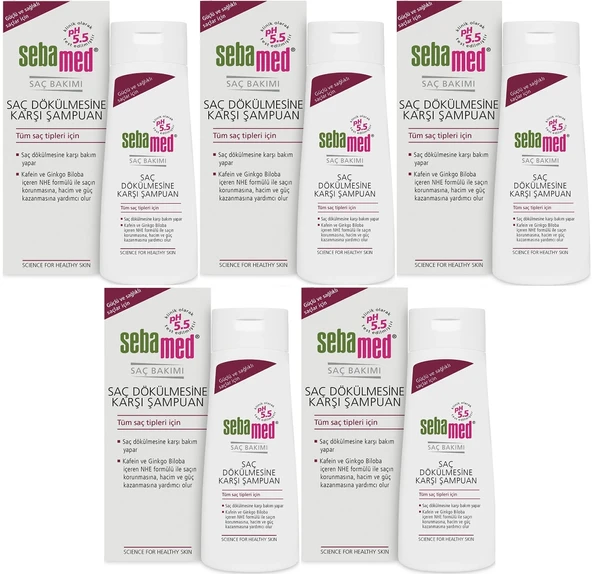 Sebamed Şampuan 400ML Saç Dökülmesine Karşı (Tüm Saç Tipleri için) (5 Li Set)