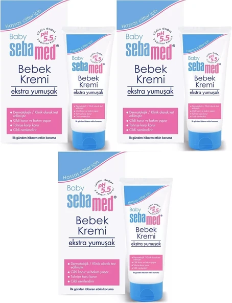 Sebamed Bebek Kremi 200ML (Ekstra Yumuşak) (3 Lü Set)