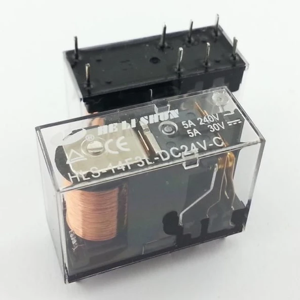 ROLE 24 V 5 AMPER 8 AYAK HLS-14F3L-DC24V-C