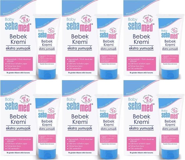 Sebamed Bebek Kremi 200ML (Ekstra Yumuşak) (6 Lı Set)
