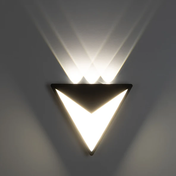 Elektrikle Çalışır, 15 Watt, 3000 Kelvin İç ve Dış Mekan Led Aplik, Bahçe - Villa Duvar Armatürü - 5