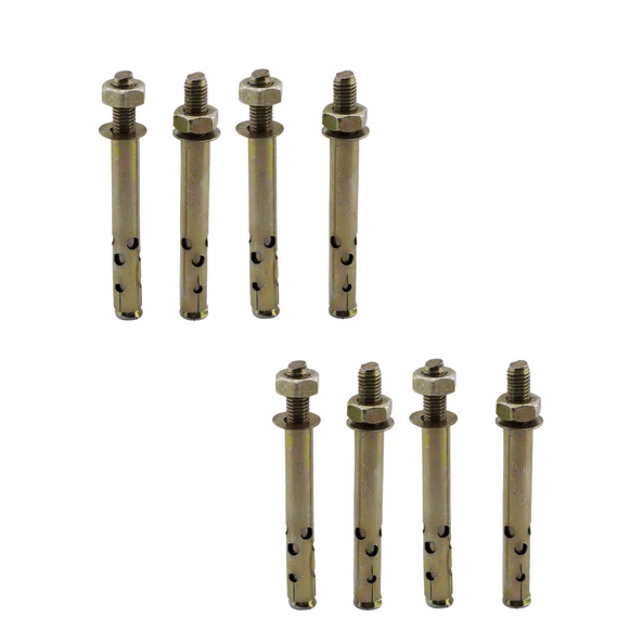 Saplamalı Gömlek Çelik Dübel M10x110 mm Raf Montaj Bağlantı Zemin Monte Tavan Asma Aparat 8 Adet - 5