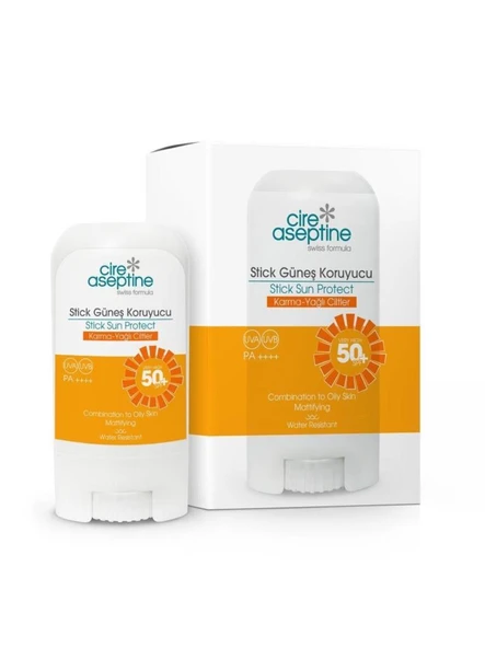 Cire Aseptine Stick Güneş Koruyucu - Karma ve Yağlı Ciltler 50SPF 17Gr