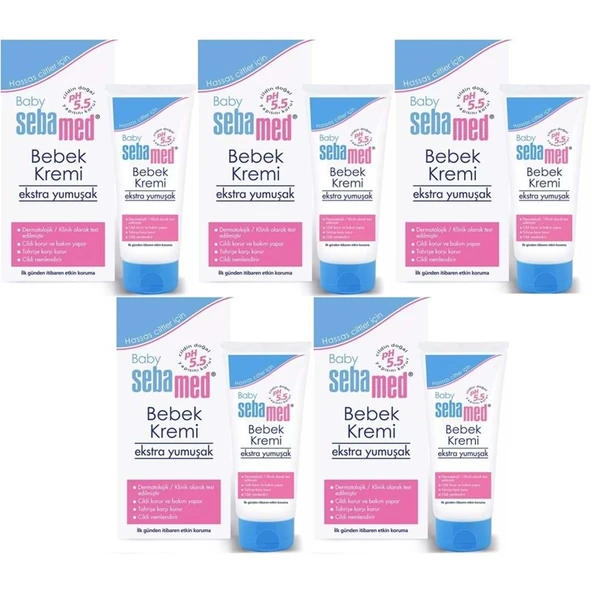 Sebamed Bebek Kremi 200ML (Ekstra Yumuşak) (5 Li Set) - 1