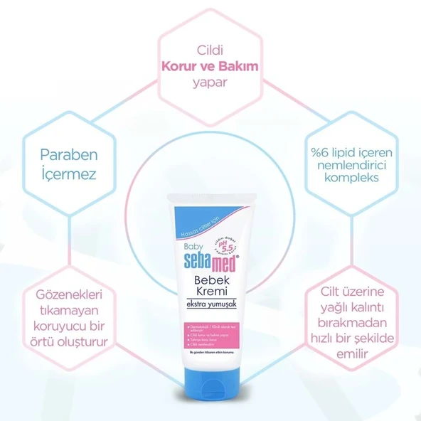 Sebamed Bebek Kremi 200ML (Ekstra Yumuşak) (6 Lı Set) - 4