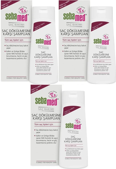 Sebamed Şampuan 400ML Saç Dökülmesine Karşı (Tüm Saç Tipleri için) (3 Lü Set)