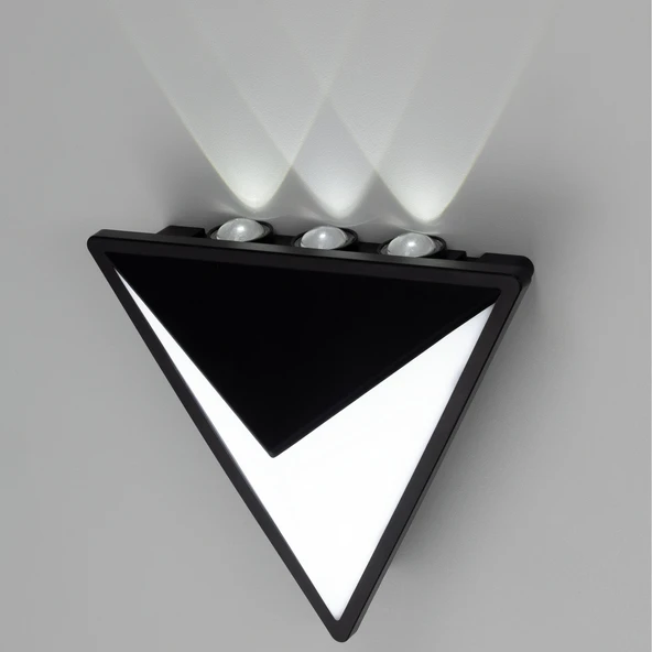 Elektrikle Çalışır, 15 Watt, 3000 Kelvin İç ve Dış Mekan Led Aplik, Bahçe - Villa Duvar Armatürü