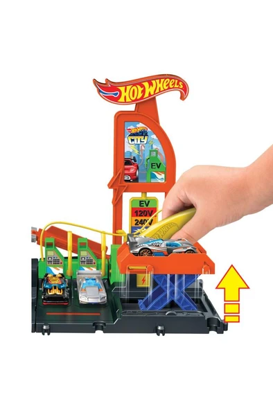 Mattel HTN79 Hot Wheels Elektrikli Araç Şarj İstasyonu Oyun Seti 195107 *2 ürün görseli