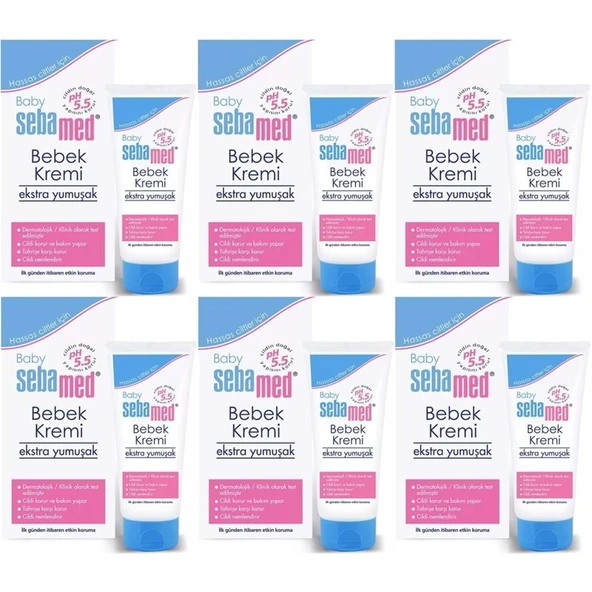 Sebamed Bebek Kremi 200ML (Ekstra Yumuşak) (6 Lı Set) - 1