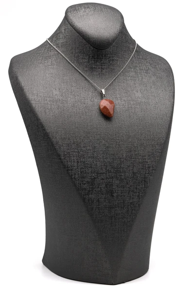 Yıldız Taşı Yaprak Model Kolye - Resim 2