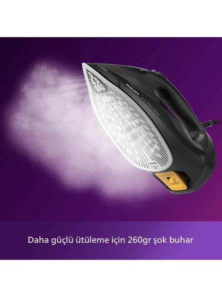Philips 7500 Serisi Azur Buharlı Ütü 3200 W, 55g/dk Sürekli Buhar, 260 g Şok Buhar, SteamGlide Elite Taban, DST7511/80 - 3