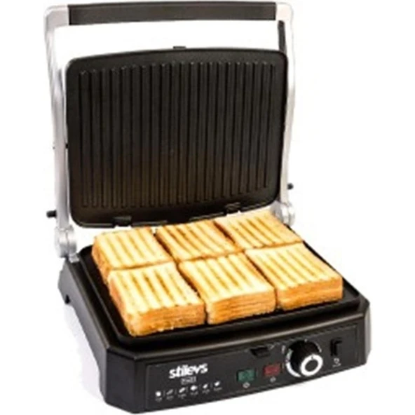 Stılevs SGH23253 Tost x Tost Makınesı - Sedeflı Mavı Ad - 2