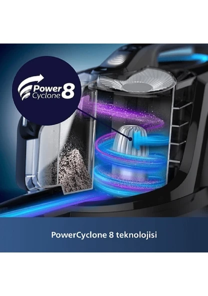 Philips Marathon Daily XB7151/07 900 W Toz Torbasız Süpürge - 4