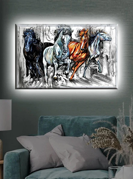 Led Işıklı Sanatsal  Güzel Atlar