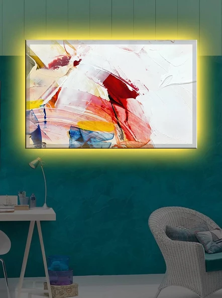 Led Işıklı Yağlı Boya Sanatsal Tablolar
