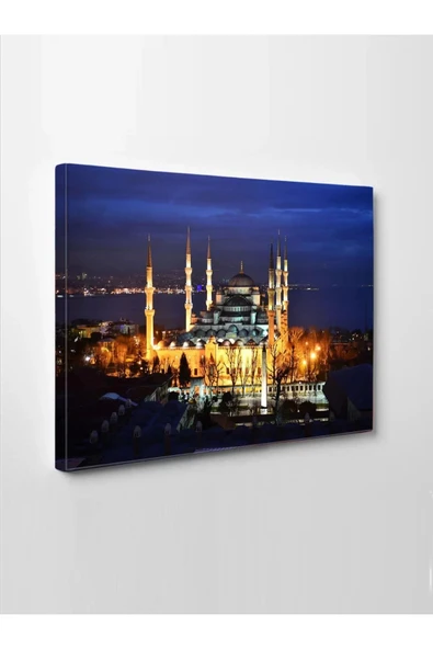 Led Işıklı Camii Gece Görünümlü - 3