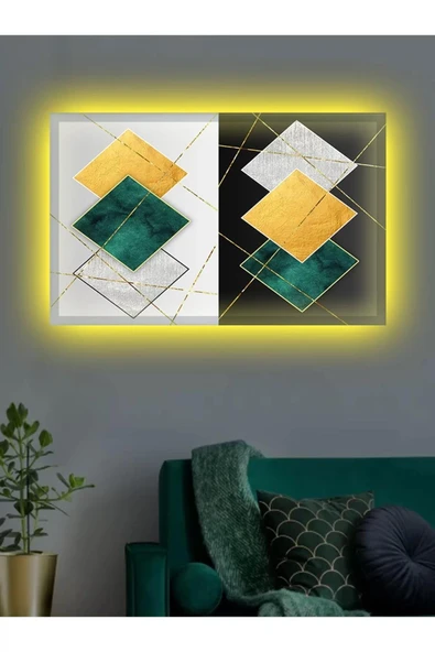 Led Işıklı 3d Dekoratif Kanvas Tablo