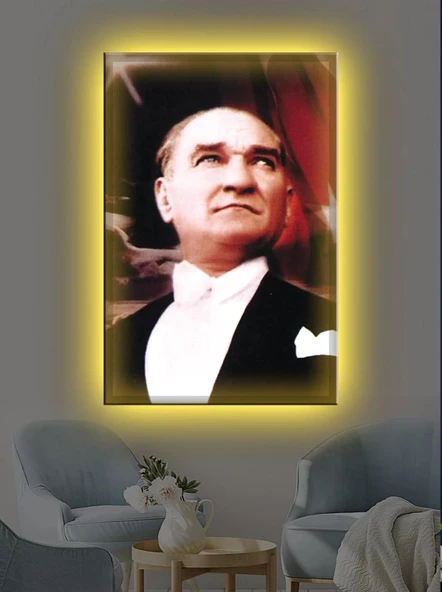Led Işıklı En Güzel Atatürk Tablosu