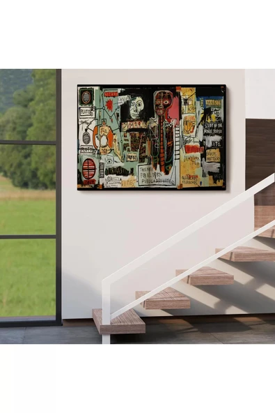 Jean Michel Basquiat Notary Kanvas Tablo-5002 - 5