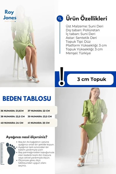 Roy Jones Kadın Ortopedik Çapraz Cırtlı Ayarlanabilir Üst Detay Konfor Modeli Günlük Terlik Yumuşak - Resim 6