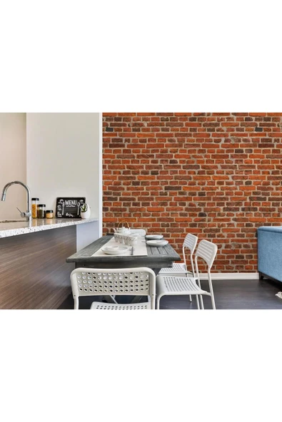 Taş Tuğla Desenli Duvar Kağıdı-5601 - 4