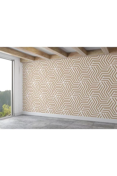 Pastel Renkli Geometrik Desenli Duvar Kağıdı-5783 - 2