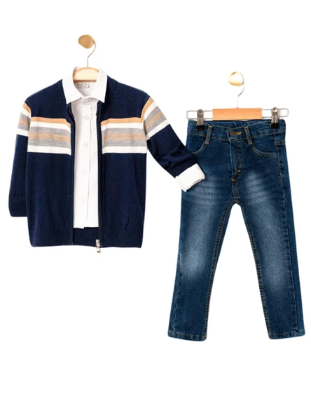 HIRKALI GÖMLEKLİ 3'LÜ ERKEK TAKIM ürün görseli