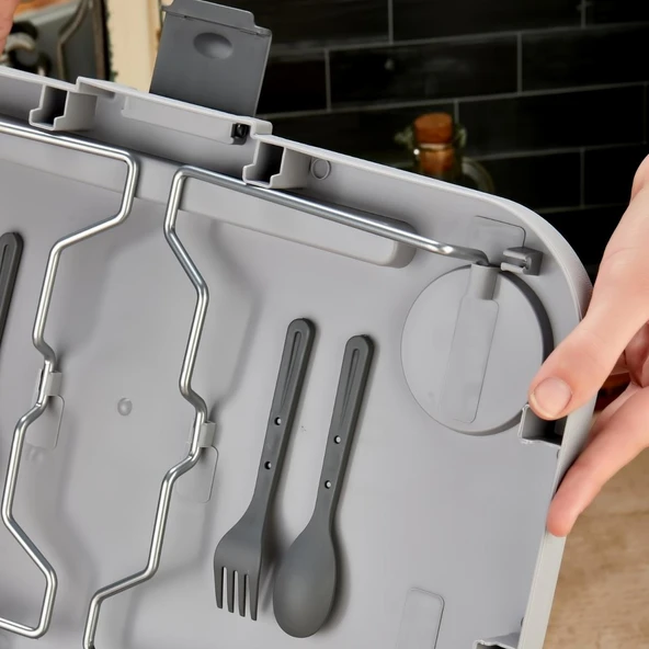 bigmate Portatif Katlanır Piknik Seti 25Lt Silikon Sepetli Masalı Piknik Sepeti - 3