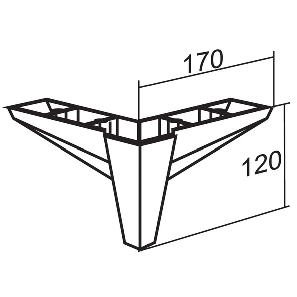 Mobilya Kanepe Sehpa Puf Koltuk Ayağı 12 cm Kahverengi Ahşap Desenli Baza Ayak 4 Adet - Resim 4