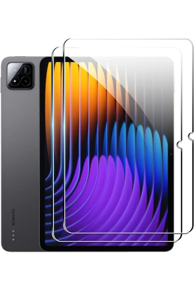 Xiaomi Pad 7 Pro / Pad 7 Uyumlu Kılıf Kalem Bölmeli Standlı Kılıf + Ekran Koruyucu + Kalem 3'lü Set  LACİVERT - 3