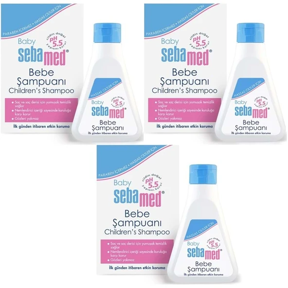 Sebamed Bebek Şampuanı 250ML (3 Lü Set) ürün görseli 1