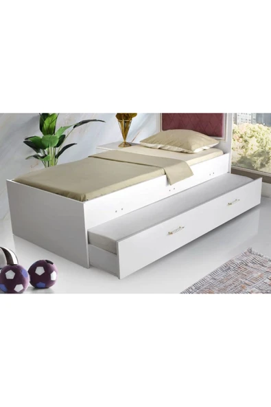 beenal Star Yavrulu Karyola Parlak Beyaz 90*190 - 3