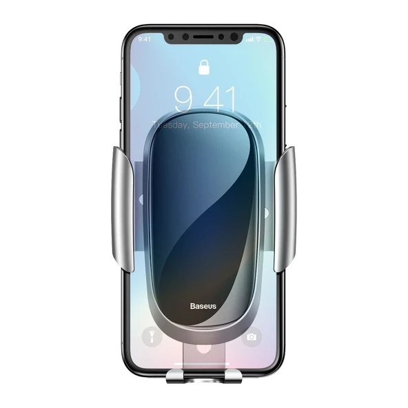 Baseus Future Gravity Araç Telefon Tutucu Gümüş Gri - 4