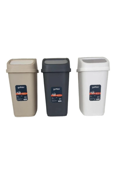 Vinto Kapaklı Çöp Kovası, Plastik 10 Lt Kombin Renkli