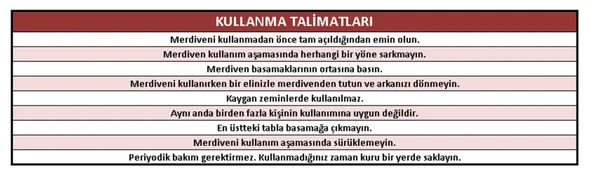 ASVERA 5+5 ÇİFT ÇIKIŞLI PROFİL MERDİVEN - 7