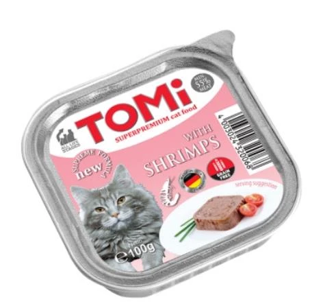 Tomi Pate Karidesli Yetişkin Kedi Konservesi 100gr