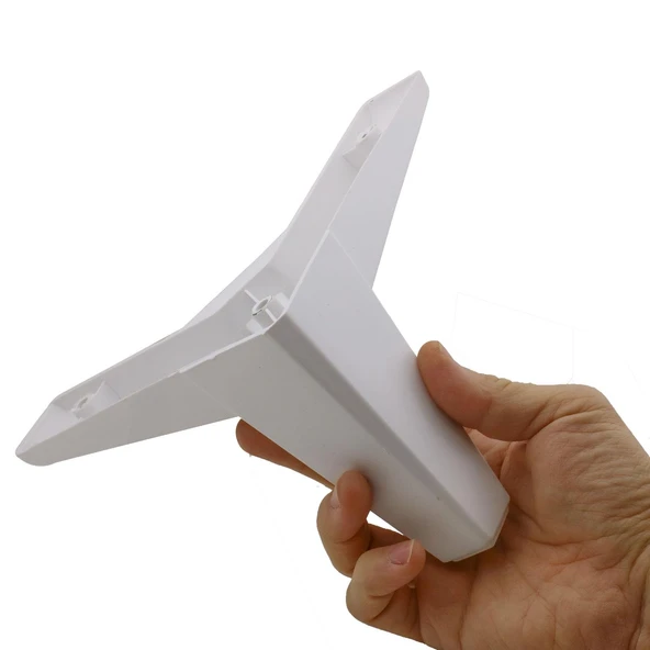 Mobilya Kanepe Sehpa Puf Koltuk Ayağı 12 cm Beyaz Baza Ayak 4 Adet - Resim 4